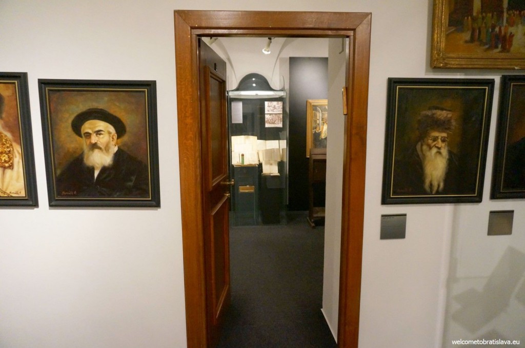 All rooms are quite small, with white walls and wooden doors