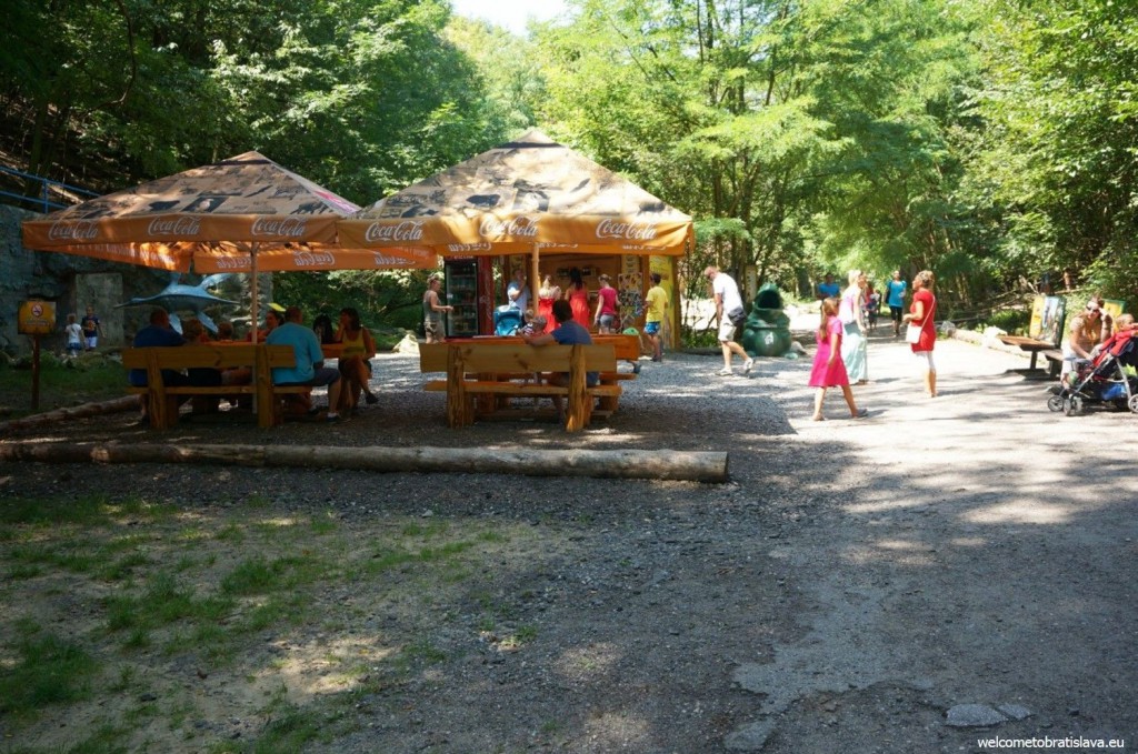 You can rest at one of the outdoor bars
