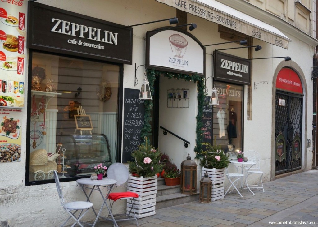 Zeppelin cafe can be found right next to the Main square