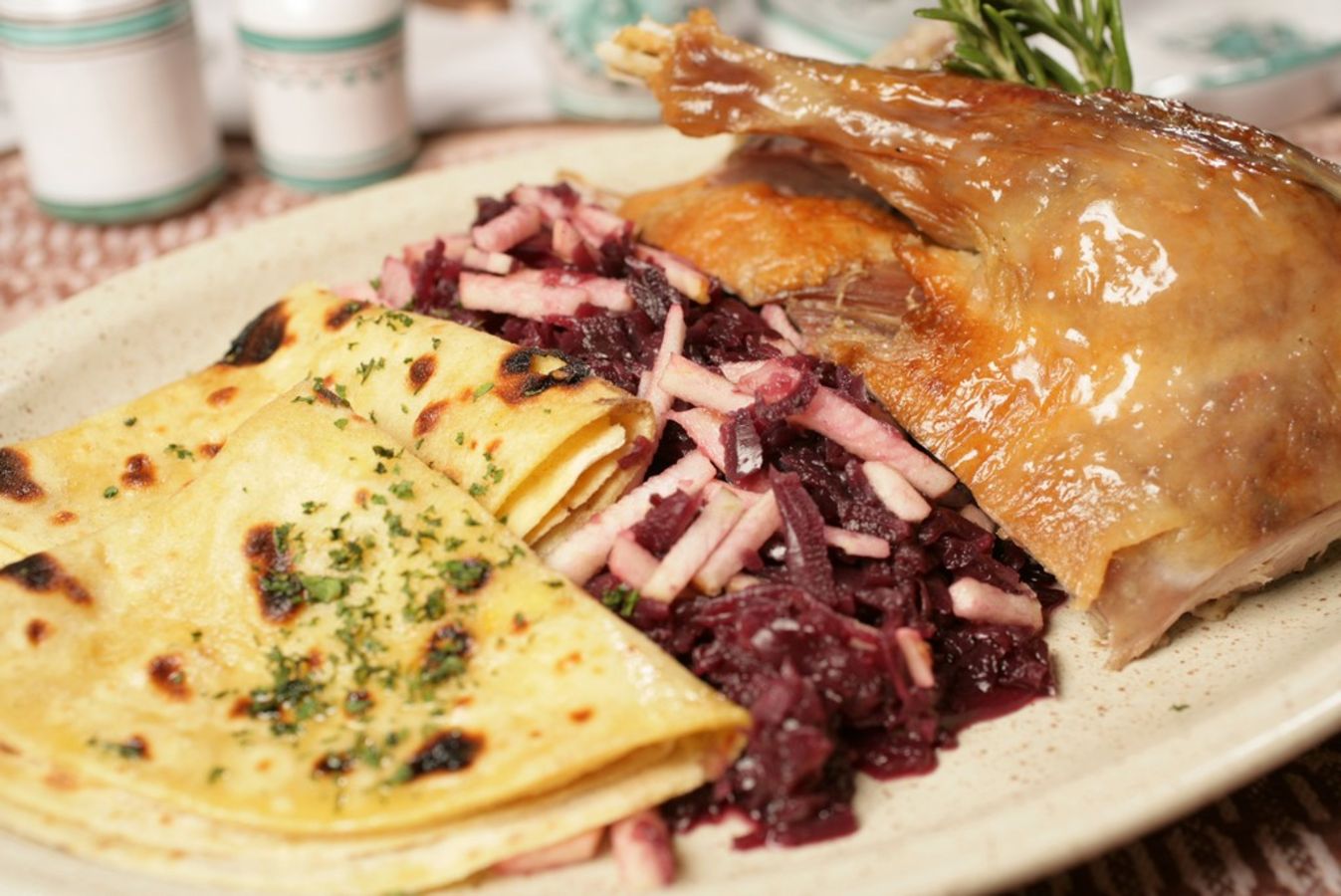 Roasted duck