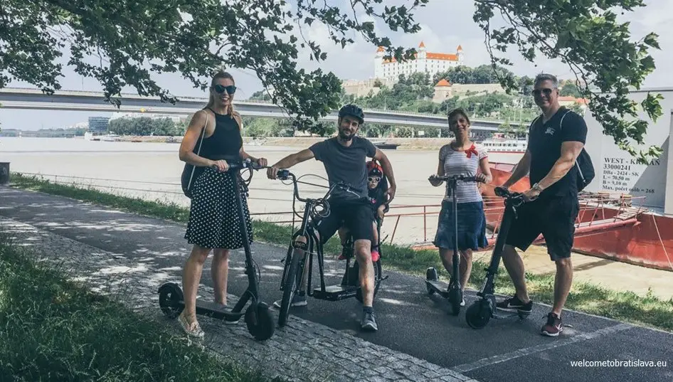 Renting electric scooters in Bratislava