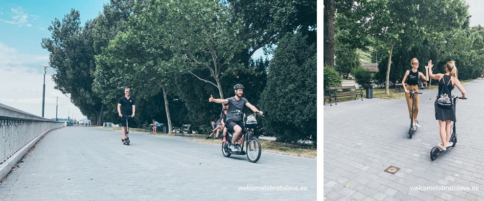 Renting electric scooters in Bratislava