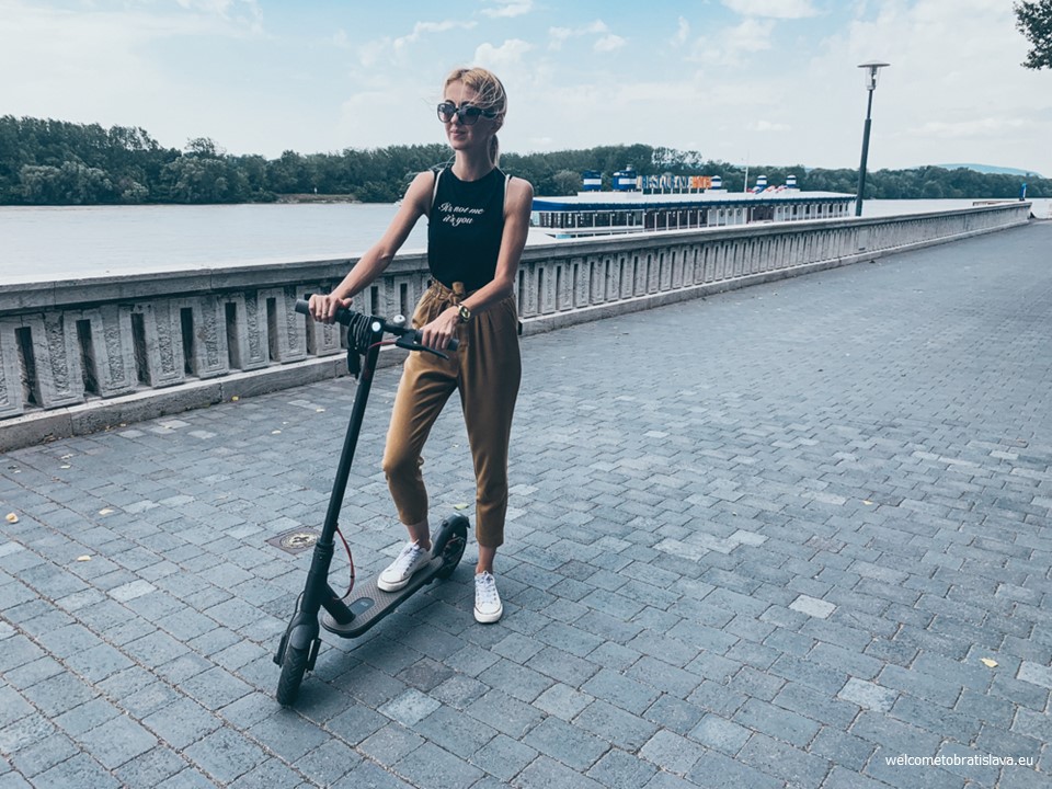 Renting electric scooters in Bratislava