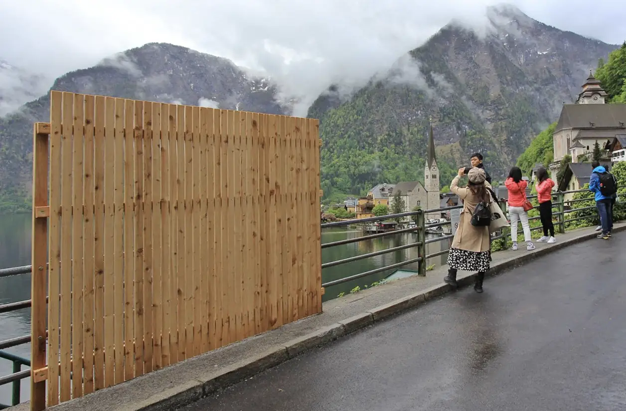 Hallstatt Austria, Tourist Selfie Fence
