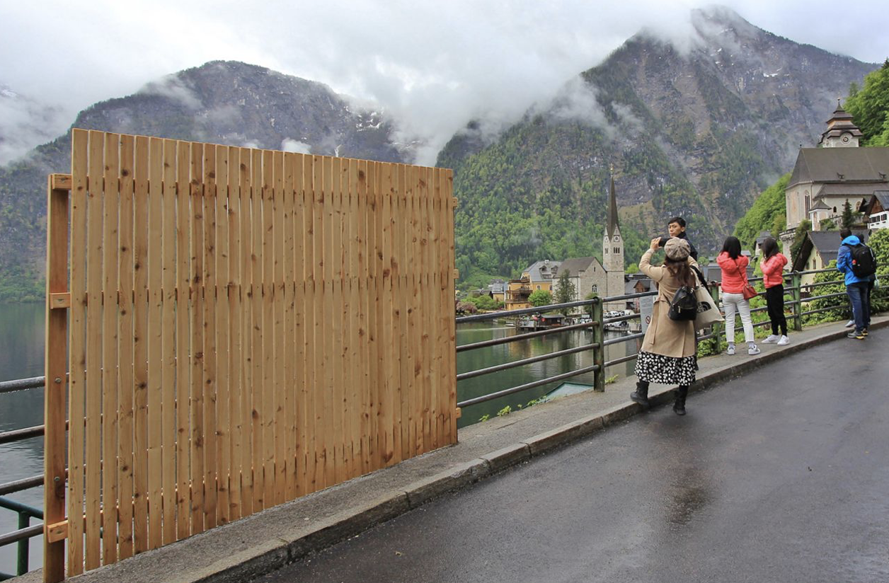 Hallstatt Austria, Tourist Selfie Fence